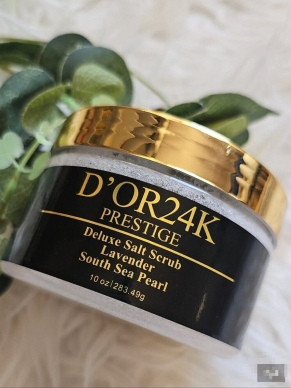 D'OR 24K DELUXE SALT SCRUB PASSION FRUIT SOUTH SEA PEARL-10 oz\ 283.9g -NEW-SEAL